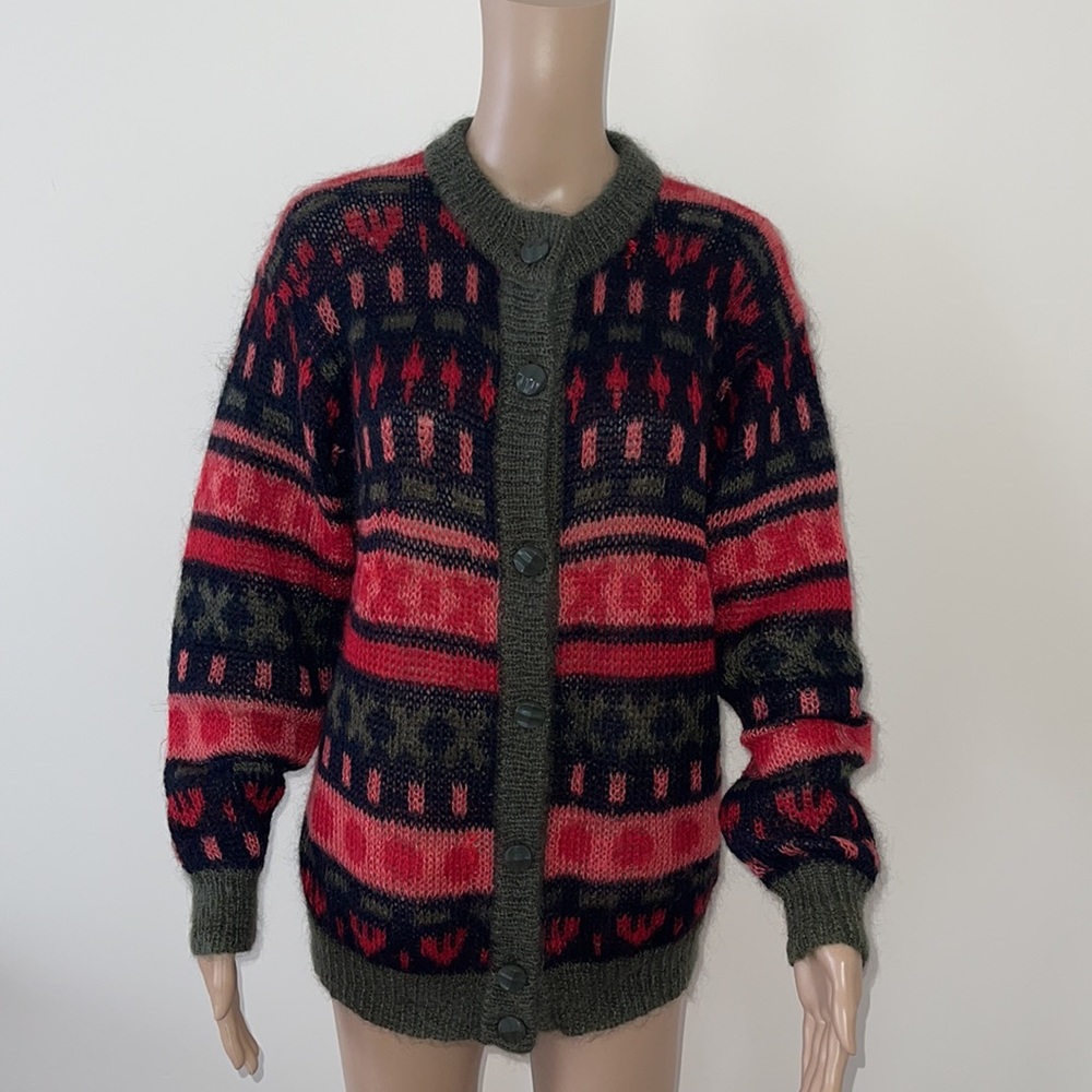 HANDCRAFTED | Longline multicolour cardigan - Picture 4 of 13